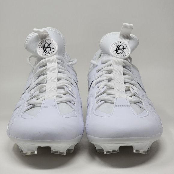 Nike Huarache 9 Varsity LAX Lacrosse Cleat White/Black Men Sz 8.5 FD0090-101 New main image 5